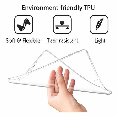Just in Case Soft TPU case hoes voor iPad mini 6 - Transparent
