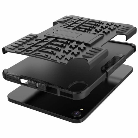 Just in Case Rugged Hybrid Case hoes voor iPad mini 6 - zwart