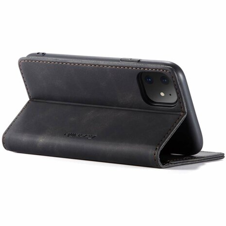 Caseme Retro Wallet Case hoesje voor iPhone 11 - zwart