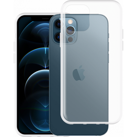 Just in Case Soft TPU case hoesje voor iPhone 12 en iPhone 12 Pro - transparant