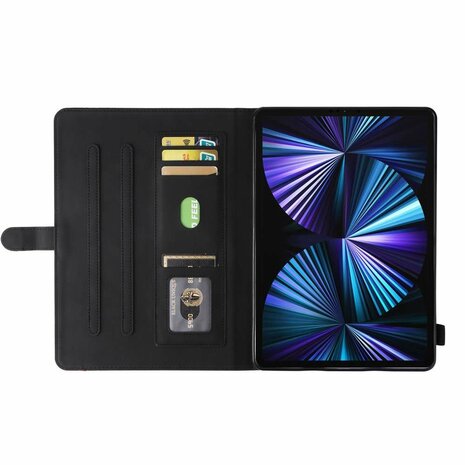 Just in Case Business Book Case hoes voor iPad Air 4 2020 & iPad Air 5 2022 - zwart