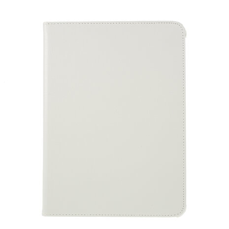 Lederen Litchi Grain iPad Pro 12.9-inch (2018 2020 2021 2022) Hoes Draaibare Case met Cover - Wit