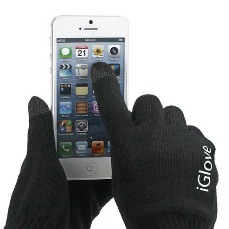 Touch Handschoenen iGlove iPhone Touchscreen Zwart