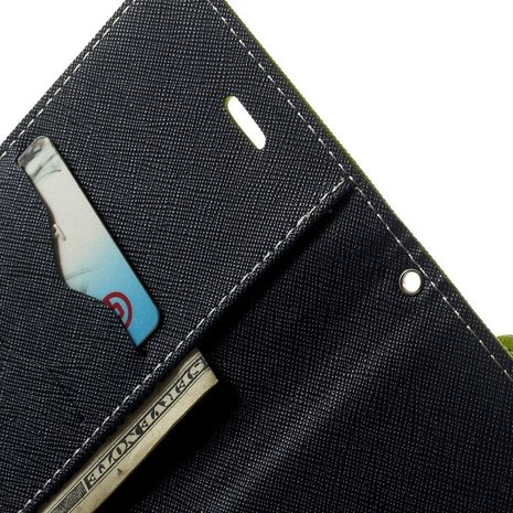 Mercury Goospery groene wallet Bookcase iPhone 6 Plus 6s Plus portemonnee hoesje