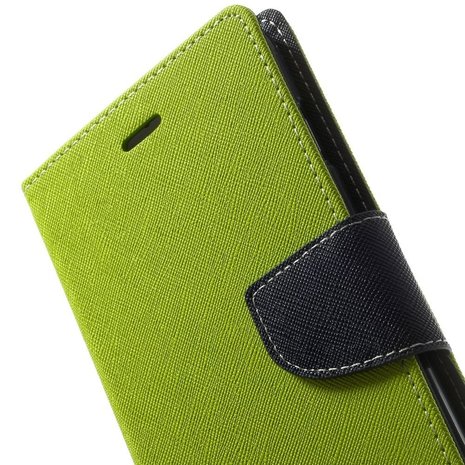 Mercury Goospery groene wallet Bookcase iPhone 6 Plus 6s Plus portemonnee hoesje