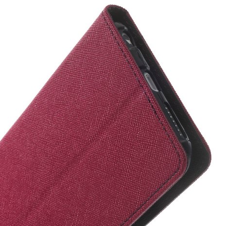 Wallet case roze Mercury Goospery Bookcase iPhone 6 Plus 6s Plus portemonnee hoesje