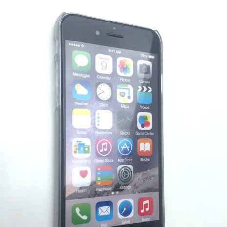 Wolk hoesje hard case iPhone 6 Plus 6s Plus Doorzichtige cover Barcode regen