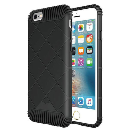 Protectie hoesje zwart iPhone 6 Plus 6s Plus TPU cover