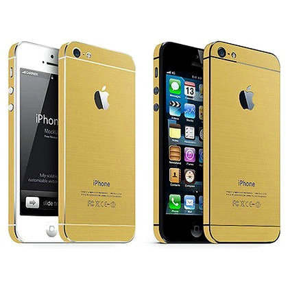 Lieve Kleverig Aziatisch Goud gekleurde luxe Bumper Stickers voor de iPhone 5/5s!