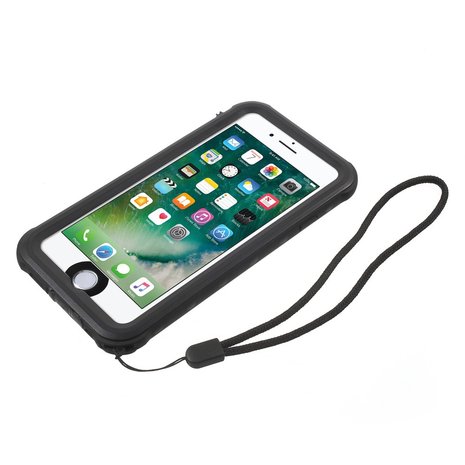 Waterdicht hoesje iPhone 8 SE 2022 zwart waterproof case