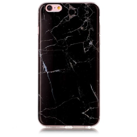 Zwart marmer hoesje iPhone 6 Plus 6s Plus TPU case