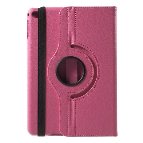 Roze lederen iPad mini 4 & iPad mini 5 (2019) draaibare case hoes cover