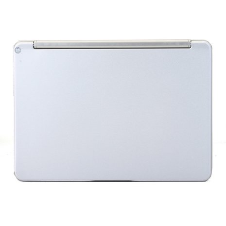 Bluetooth keyboard cover toetsenbord hoes case backlight iPad Air 2 - silver - QWERTY