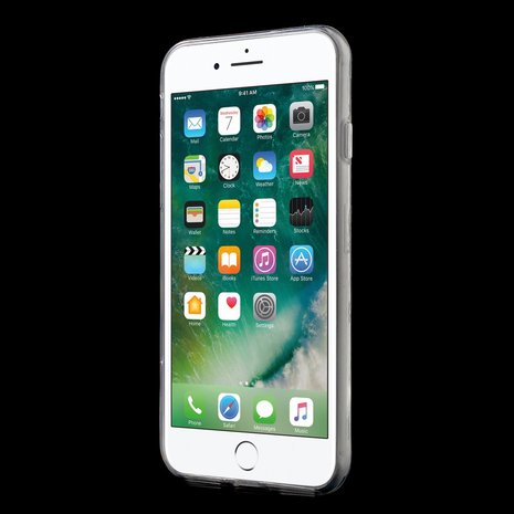 Doorzichtig banaan hoesje iPhone 7 8 SE 2020 SE 2022 case fruit cover