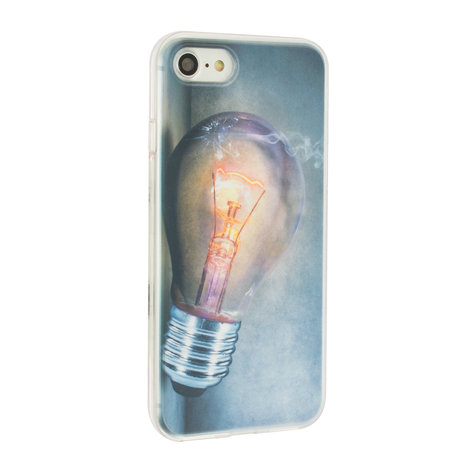 Gloeilamp iPhone 7 8 SE 2020 SE 2022 TPU case cover - Industrieel Lightbulb hoesje