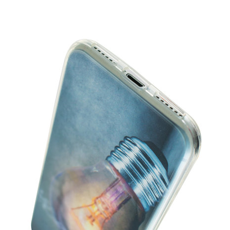 Gloeilamp iPhone 7 8 SE 2020 SE 2022 TPU case cover - Industrieel Lightbulb hoesje