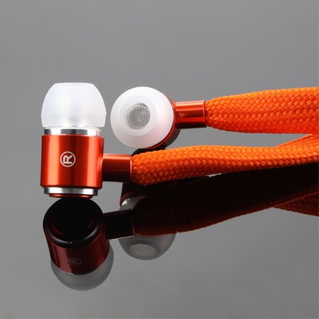 Veter Oordopjes In-Ear Mic - Oranje Metallic