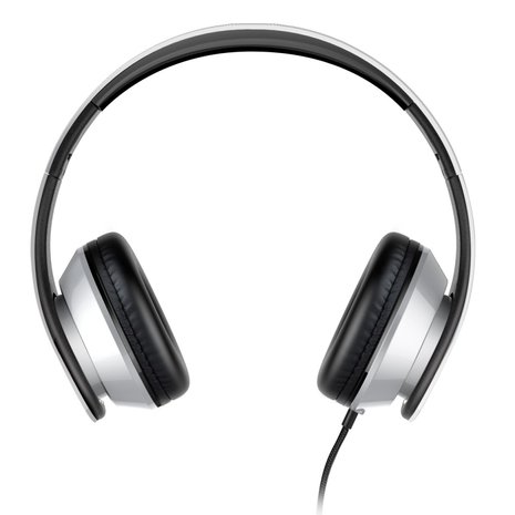 i60 Over-ear draadgebonden Stereo Koptelefoon - Microfoon Metallic Zilver