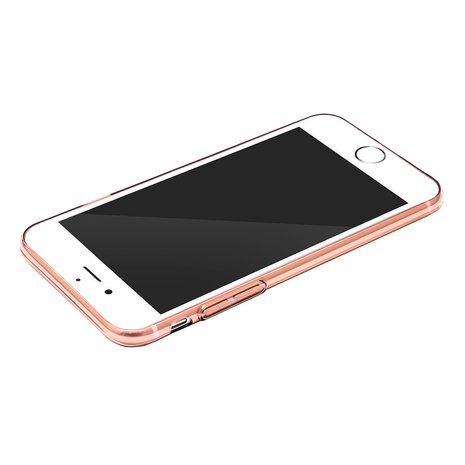 Baseus Simple Series doorzichtig iPhone 7 8 SE 2020 SE 2022 hoesje - Lichtroze
