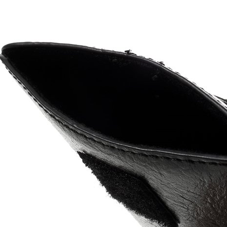 Universeel zwart lederen insteekhoesje voor iPhone - Max. 5 inch