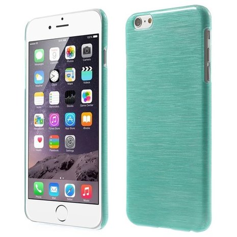 Brushed hardcase iPhone 6 Plus 6s Plus hoesje - Blauw