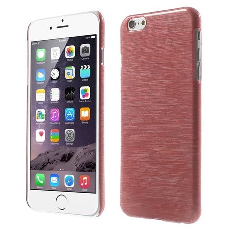Brushed hardcase iPhone 6 Plus 6s Plus hoesje - Rood
