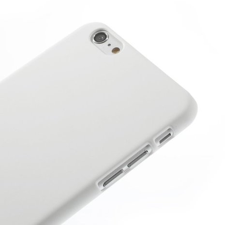 Stevige gekleurde hardcase iPhone 6 Plus 6s Plus Hoesje - Wit