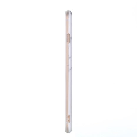 Gold Ananas Marmer Case iPhone 7 Plus 8 Plus hoesje - Roze Wit Goud