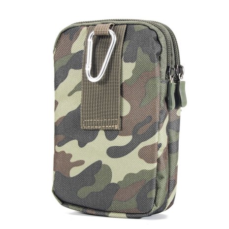 Universele hoes telefoontas schokbestendig voor mobiel - Army Camouflage Groen