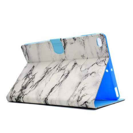 Marmer hoes marble case iPad 2017 2018 - Wit Grijs