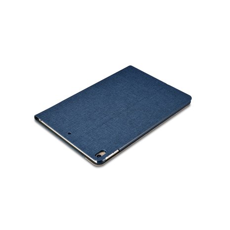 XOOMZ iPad Air 3 (2019) & iPad Pro 10.5 inch (2017) case en cover Fabric Leder - Blauw Bruin