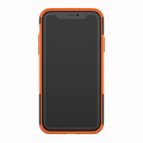 Hybride standaard case shockproof hoesje iPhone XS Max - Oranje