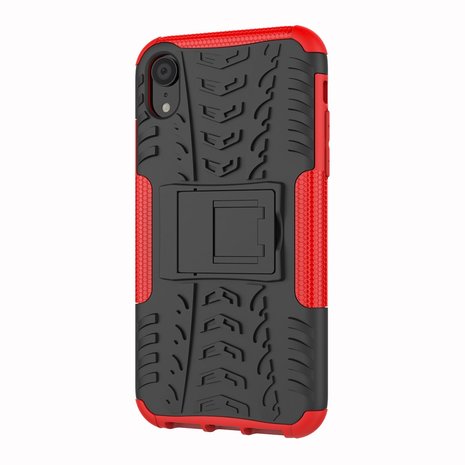 Hybride standaard case shockproof hoesje iPhone XS Max - Rood