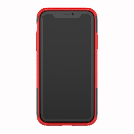 Hybride standaard case shockproof hoesje iPhone XS Max - Rood