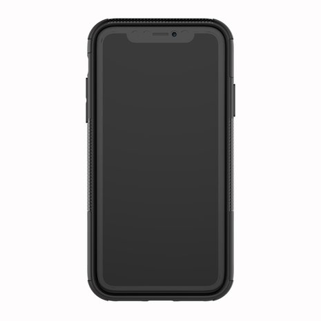 Hybride standaard case shockproof hoesje iPhone XS Max - Zwart