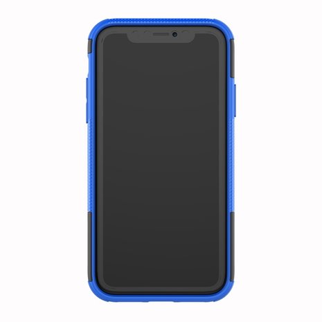 Hybride standaard case shockproof hoesje iPhone XS Max - Blauw
