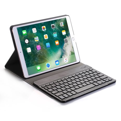 slijtage kubus bevel QWERTY Keyboard Case iPad Pro 10.5 / iPad Air 3 (2019) - Magnetisch toetsenbord  hoes zwart