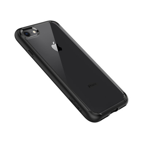 Spigen Ultra Hybrid 2 transparant case iPhone 7 8 SE 2020 SE 2022 hoesje - Zwart