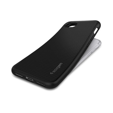 Spigen Liquid Air case iPhone 7 8 SE 2020 SE 2022 hoesje - Zwart