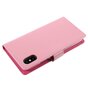 Mercury Goospery Rich Walletcase 7 Pasjes Kunstlederen iPhone X XS hoesje - Roze