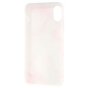 Marmer hoesje TPU marble iPhone X XS - Roze Wit