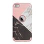 Armor Hoesje Marmer Hoesje iPod Touch 5 6 7 - Roze en wit