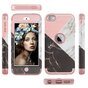 Armor Hoesje Marmer Hoesje iPod Touch 5 6 7 - Roze en wit