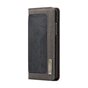 Caseme Canvas Wallet Bookcase iPhone XS Max - Bruin Zwart