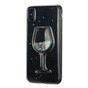 Transparant Glitter Wijnglas Hoesje iPhone XS Max - Glitter