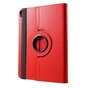 Lederen Litchi Grain iPad Pro 12.9-inch 2018 Hoes Draaibare Case met Cover - Rood