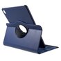 Lederen Litchi Grain hoes draaibaar standaard iPad Pro 11-inch 2018 - Donkerblauw