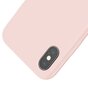 Baseus Original LSR Series Liquid Silicone Gel Case iPhone X XS Hoes - Roze