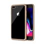 LEEU Design Gold doorzichtig TPU hoesje iPhone 7 Plus 8 Plus - Goud