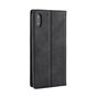 Vintage Wallet Stijl Kunstleer leder Cover Case geschikt voor iPhone XS Max hoesje - Zwart